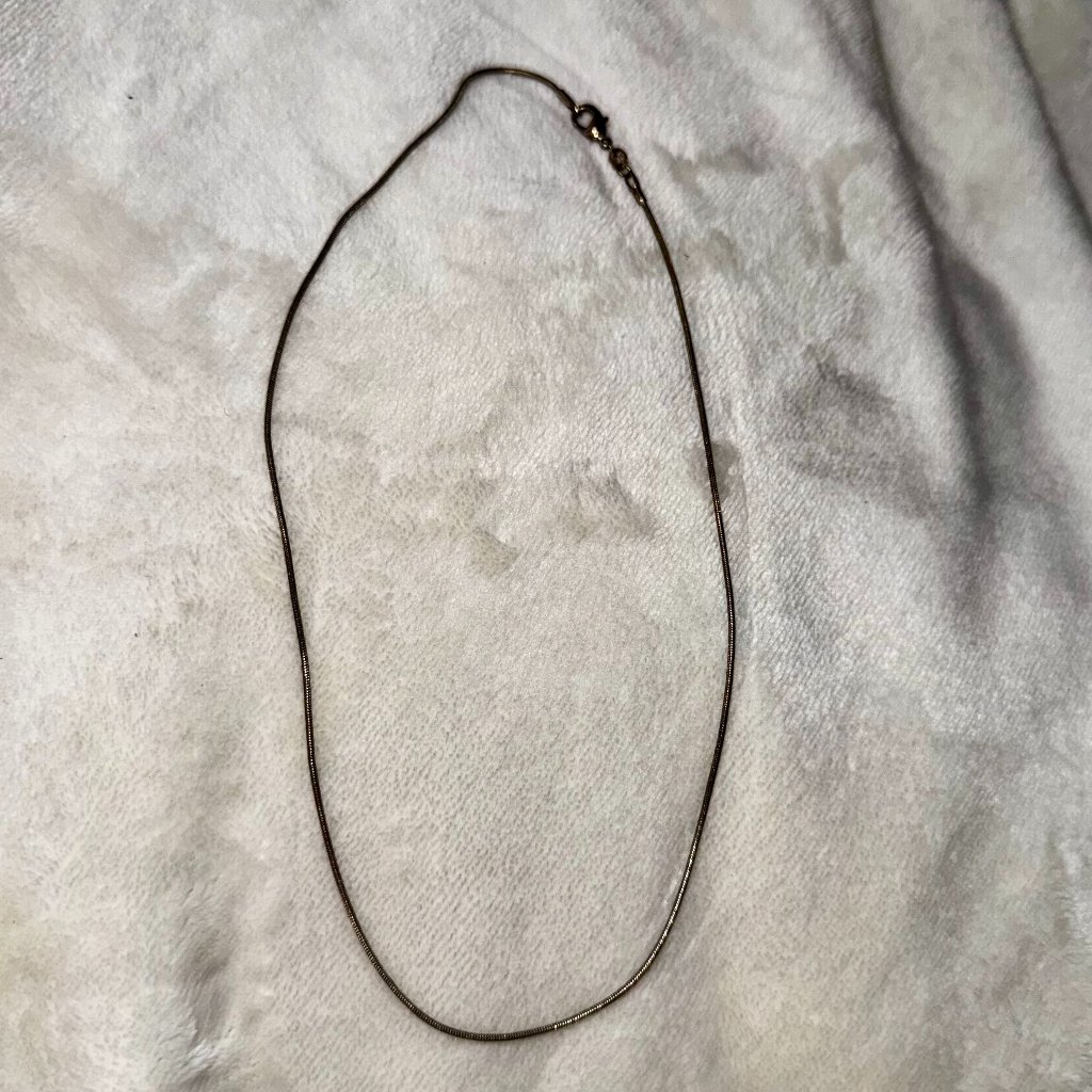 Sterling Silver Chain Necklace 18” Smooth & Sleek Minimalist Style